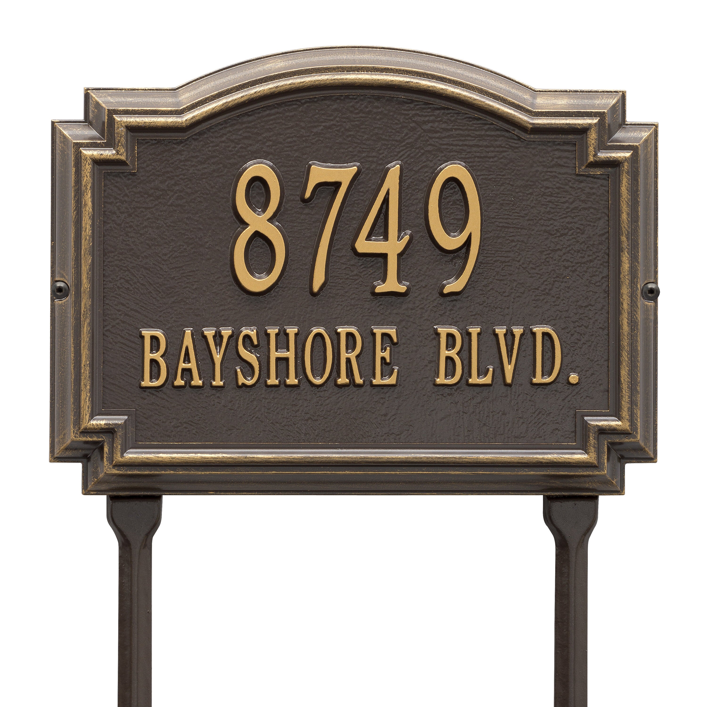 Williamsburg Standard Lawn Address Plaque