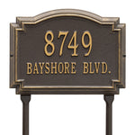 Williamsburg Standard Lawn Address Plaque