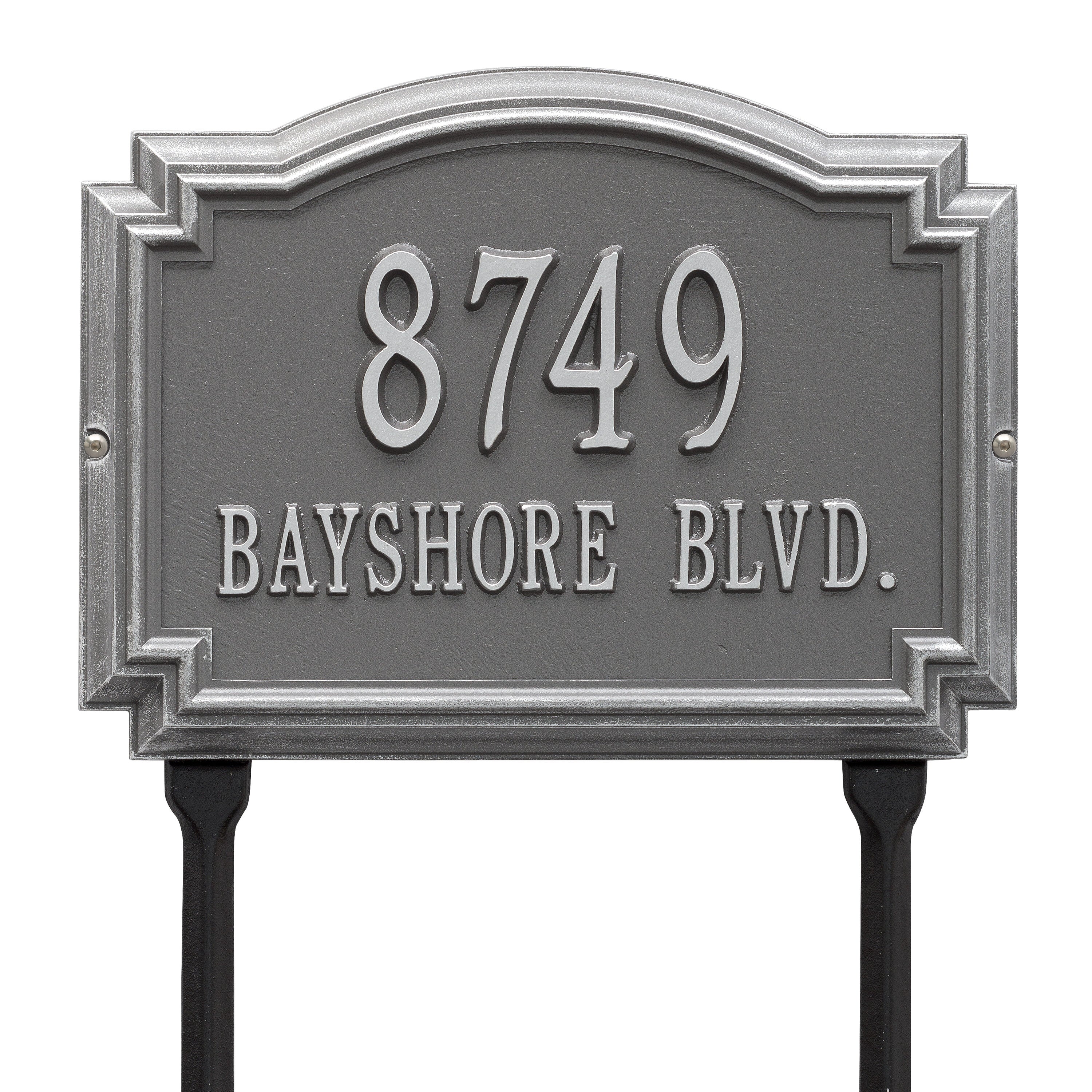 Williamsburg Standard Lawn Address Plaque