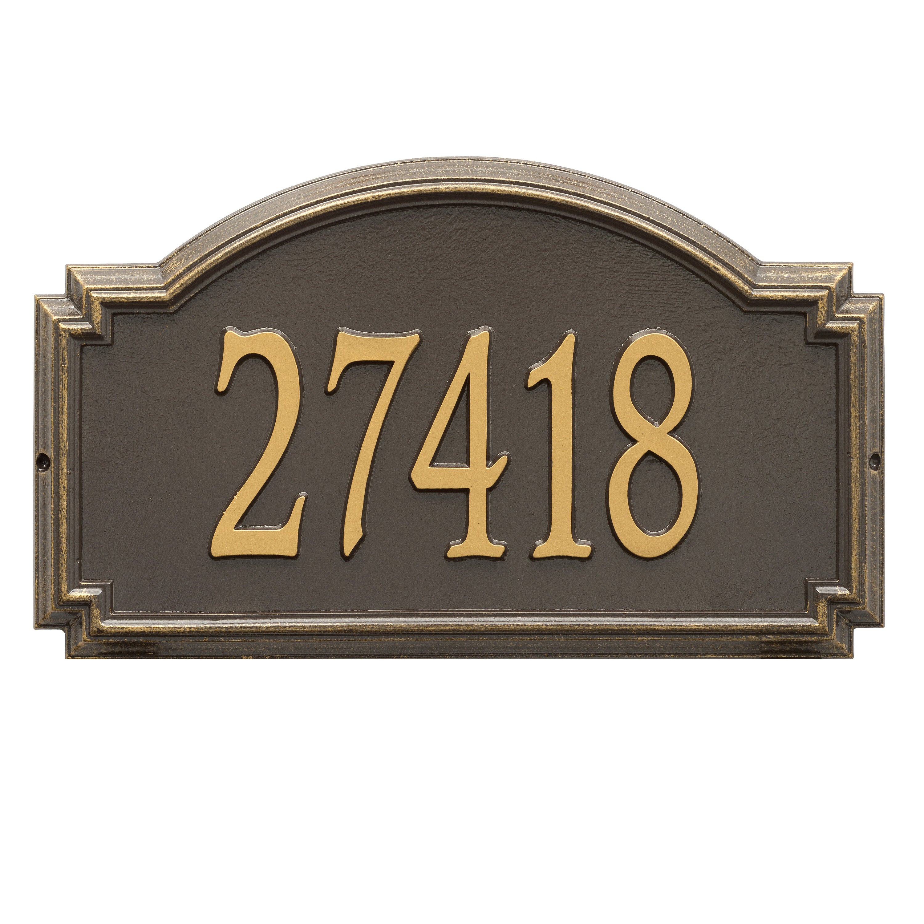 Williamsburg Estate Wall Address Plaque