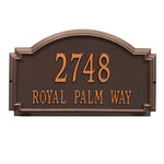 Williamsburg Estate Wall Address Plaque
