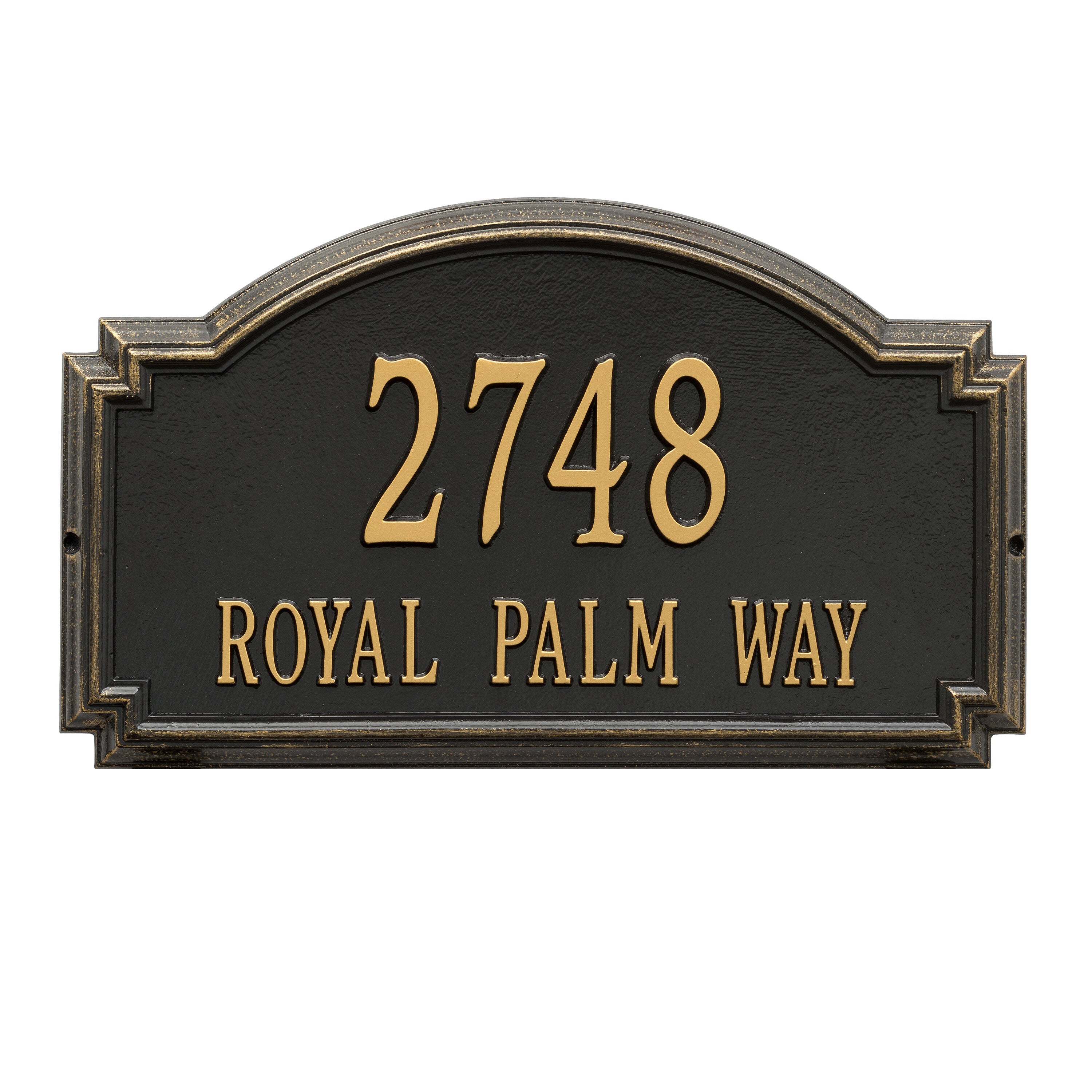 Williamsburg Estate Wall Address Plaque