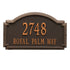 Williamsburg Estate Wall Address Plaque