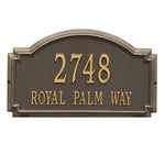 Williamsburg Estate Wall Address Plaque