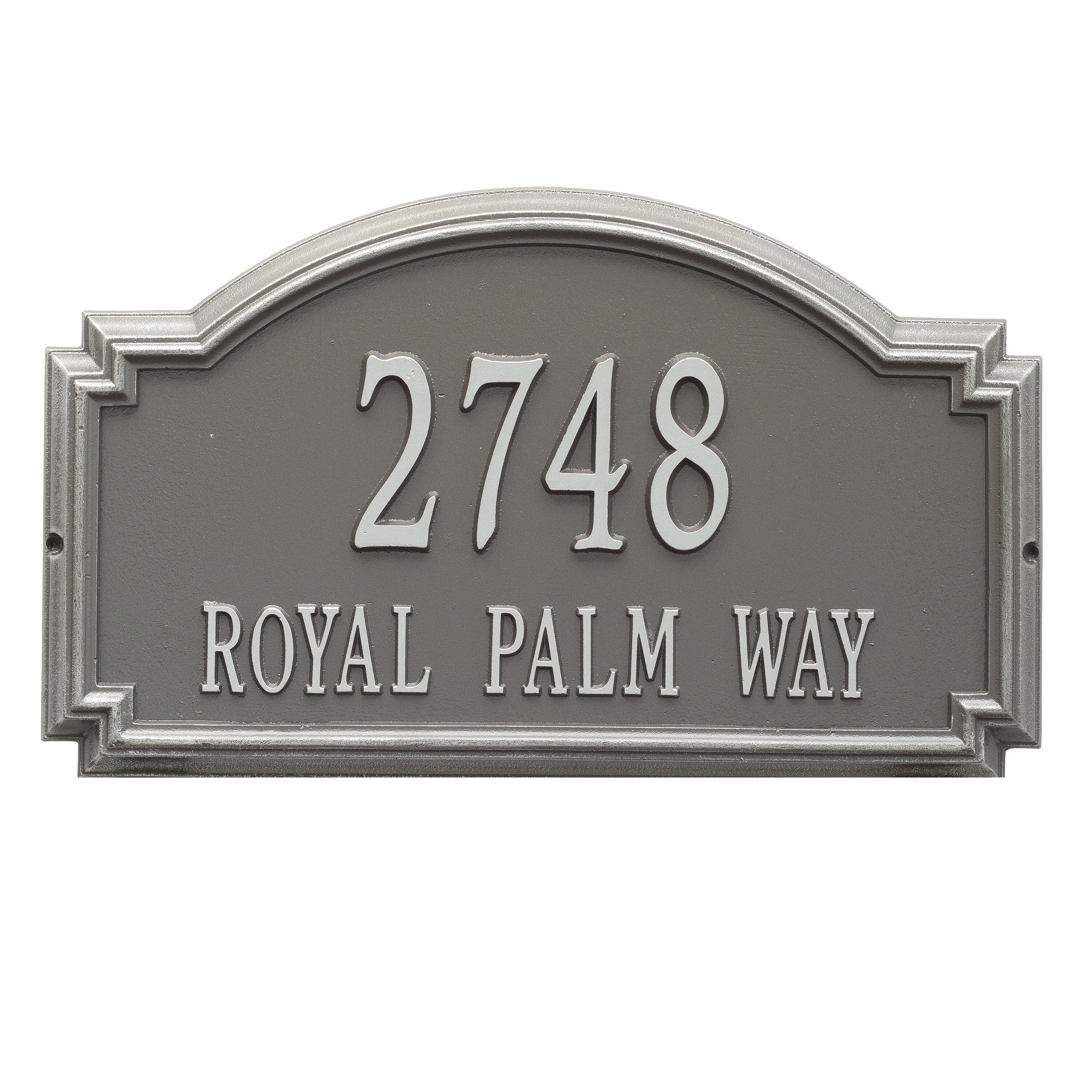 Williamsburg Estate Wall Address Plaque