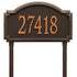 Williamsburg Estate Lawn Address Plaque