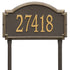 Williamsburg Estate Lawn Address Plaque