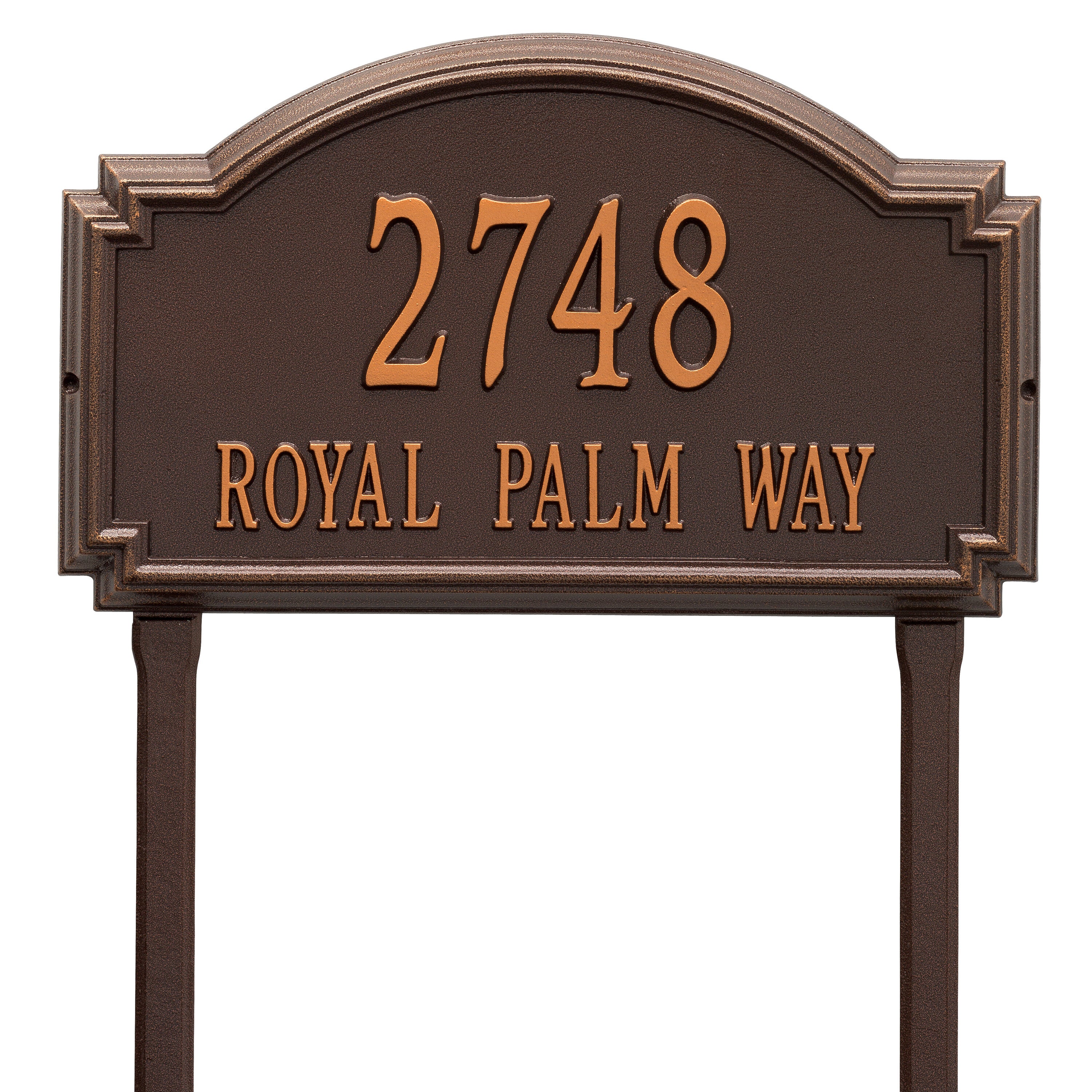 Williamsburg Estate Lawn Address Plaque