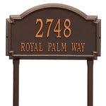 Williamsburg Estate Lawn Address Plaque