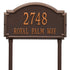 Williamsburg Estate Lawn Address Plaque