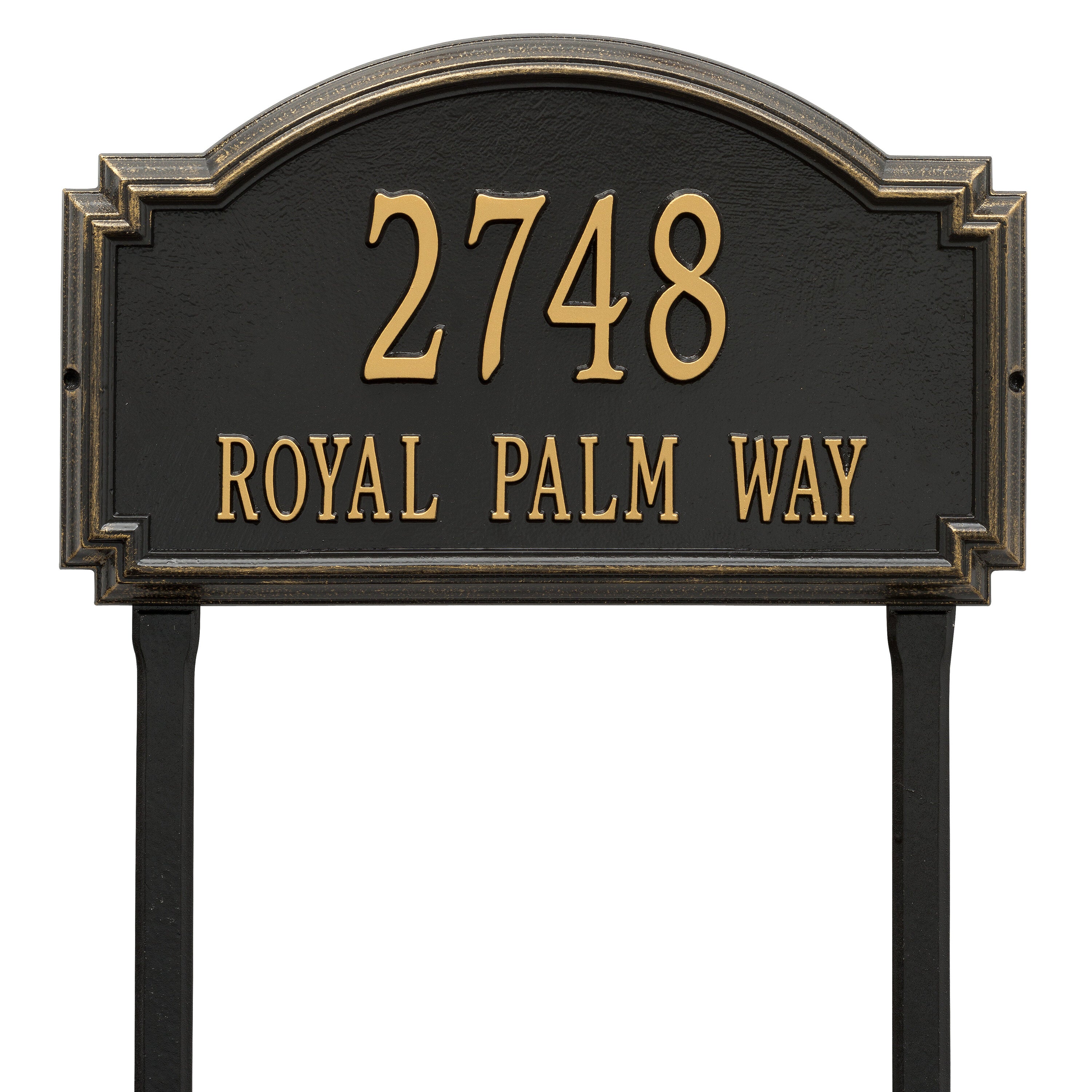 Williamsburg Estate Lawn Address Plaque