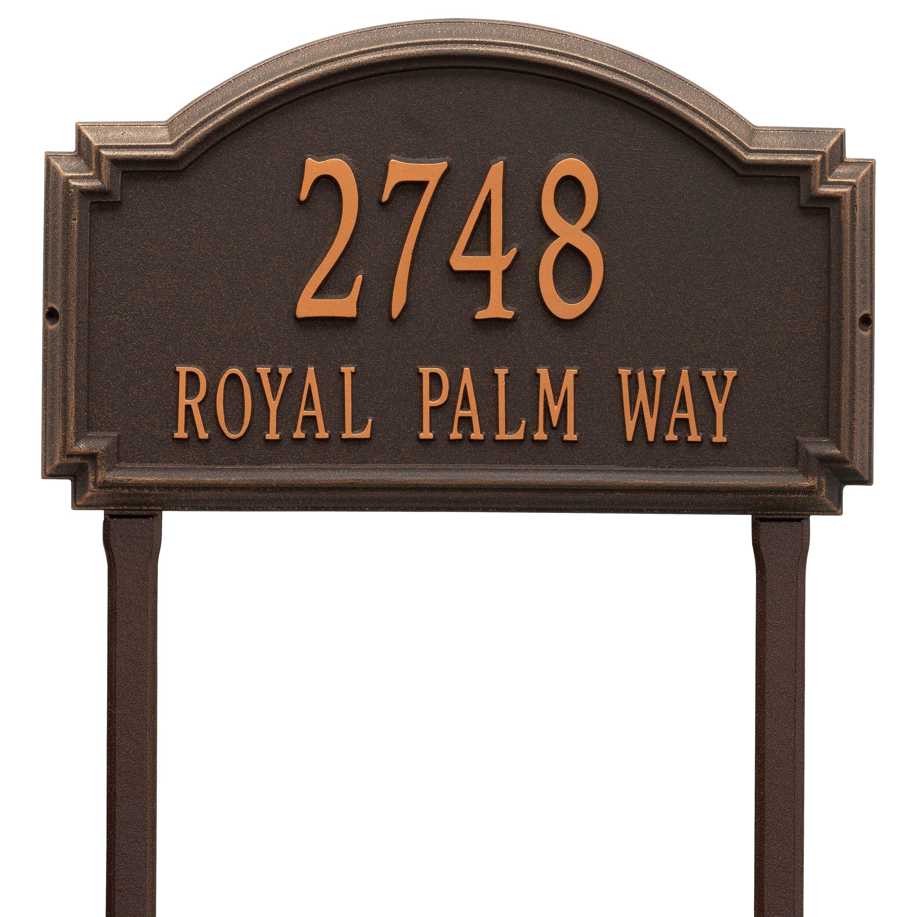 Williamsburg Estate Lawn Address Plaque