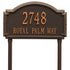 Williamsburg Estate Lawn Address Plaque