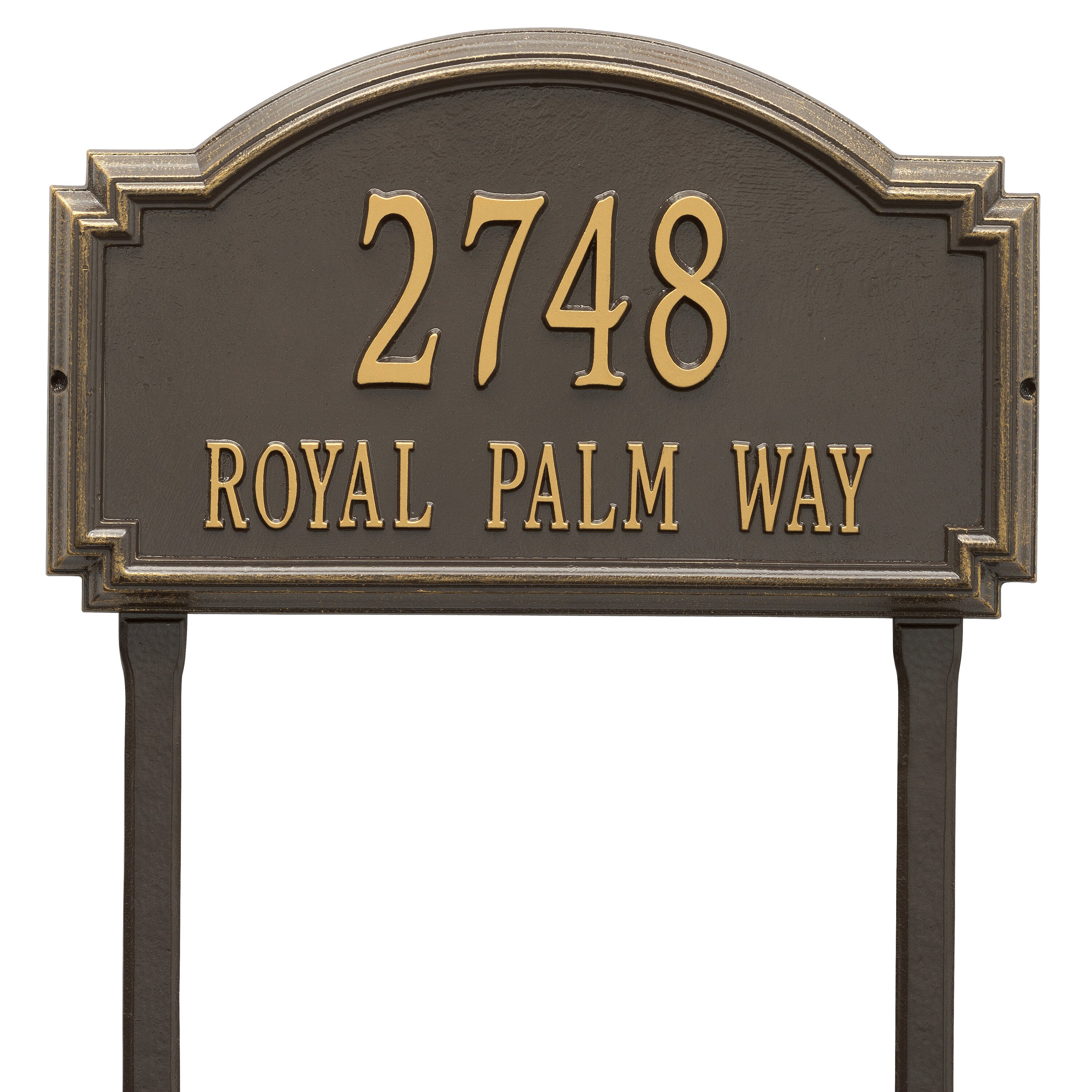 Williamsburg Estate Lawn Address Plaque