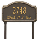 Williamsburg Estate Lawn Address Plaque