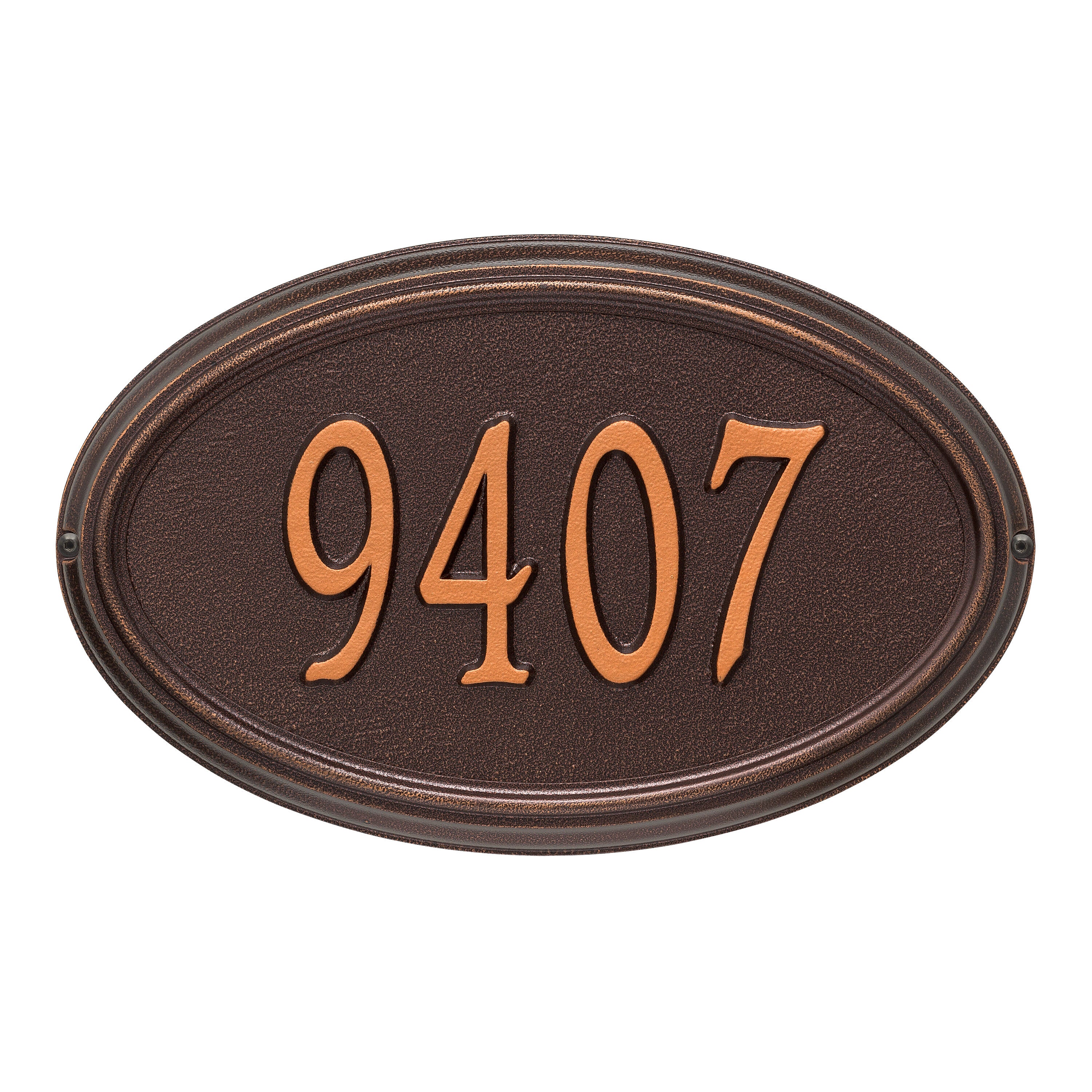 Concord Oval Standard Wall Address Plaque
