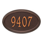 Concord Oval Standard Wall Address Plaque