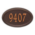 Concord Oval Standard Wall Address Plaque