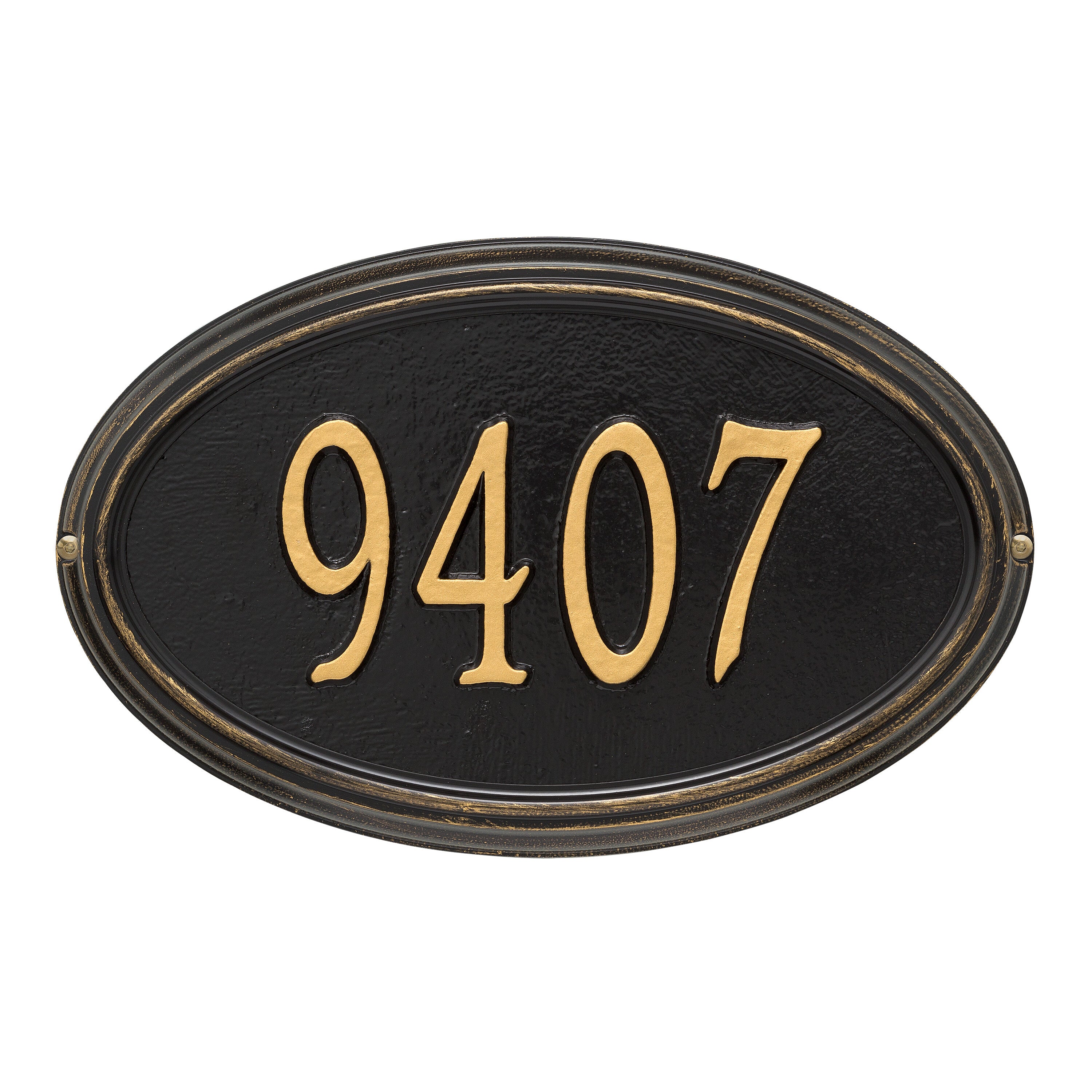 Concord Oval Standard Wall Address Plaque