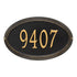 Concord Oval Standard Wall Address Plaque