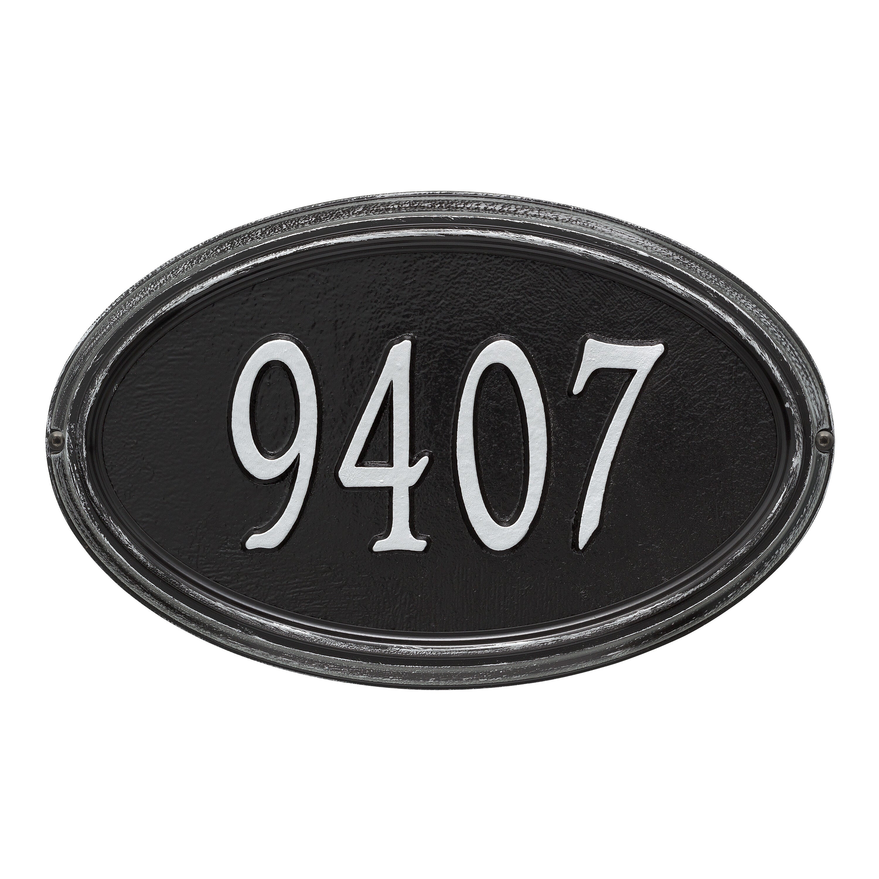 Concord Oval Standard Wall Address Plaque