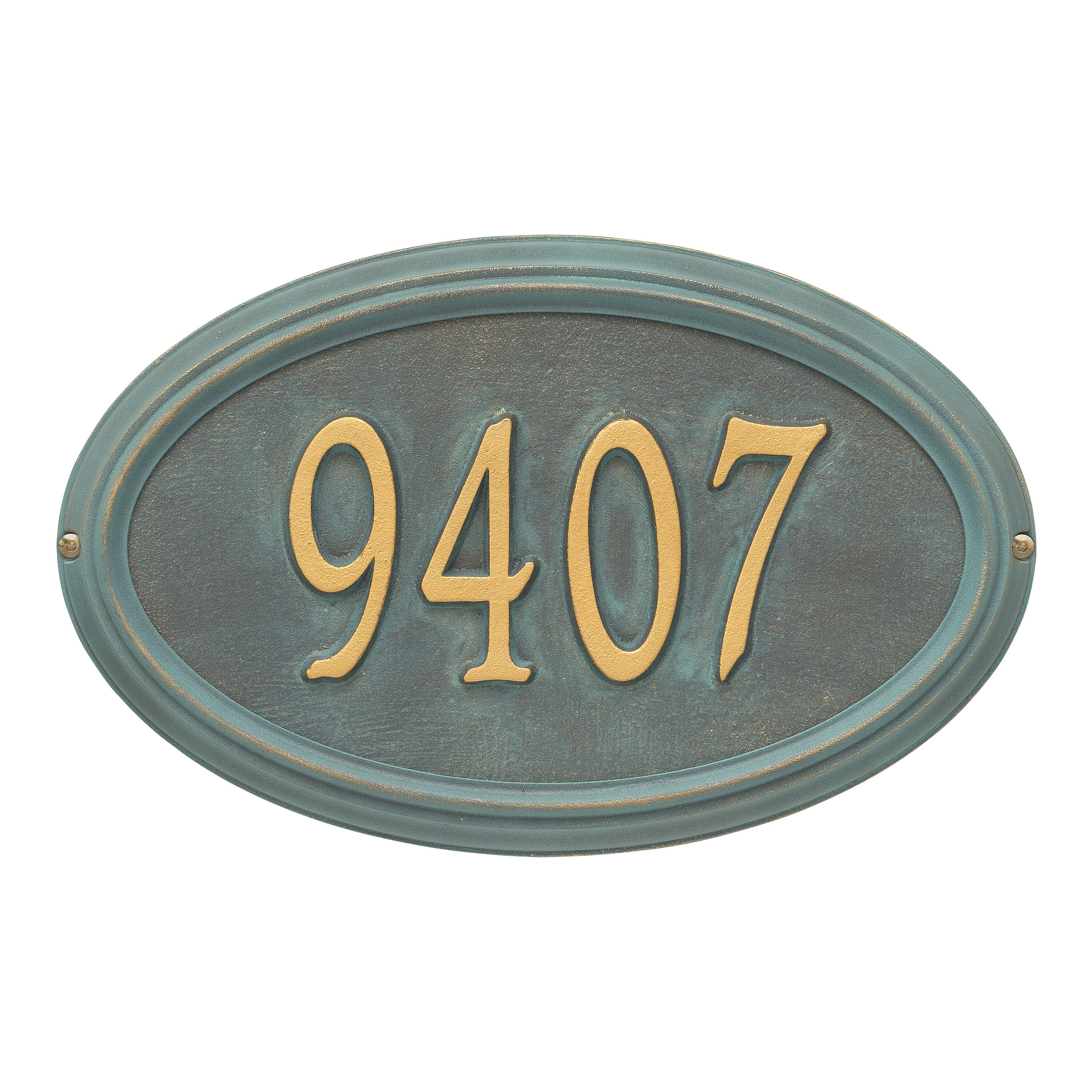 Concord Oval Standard Wall Address Plaque