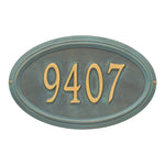 Concord Oval Standard Wall Address Plaque