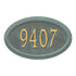 Concord Oval Standard Wall Address Plaque
