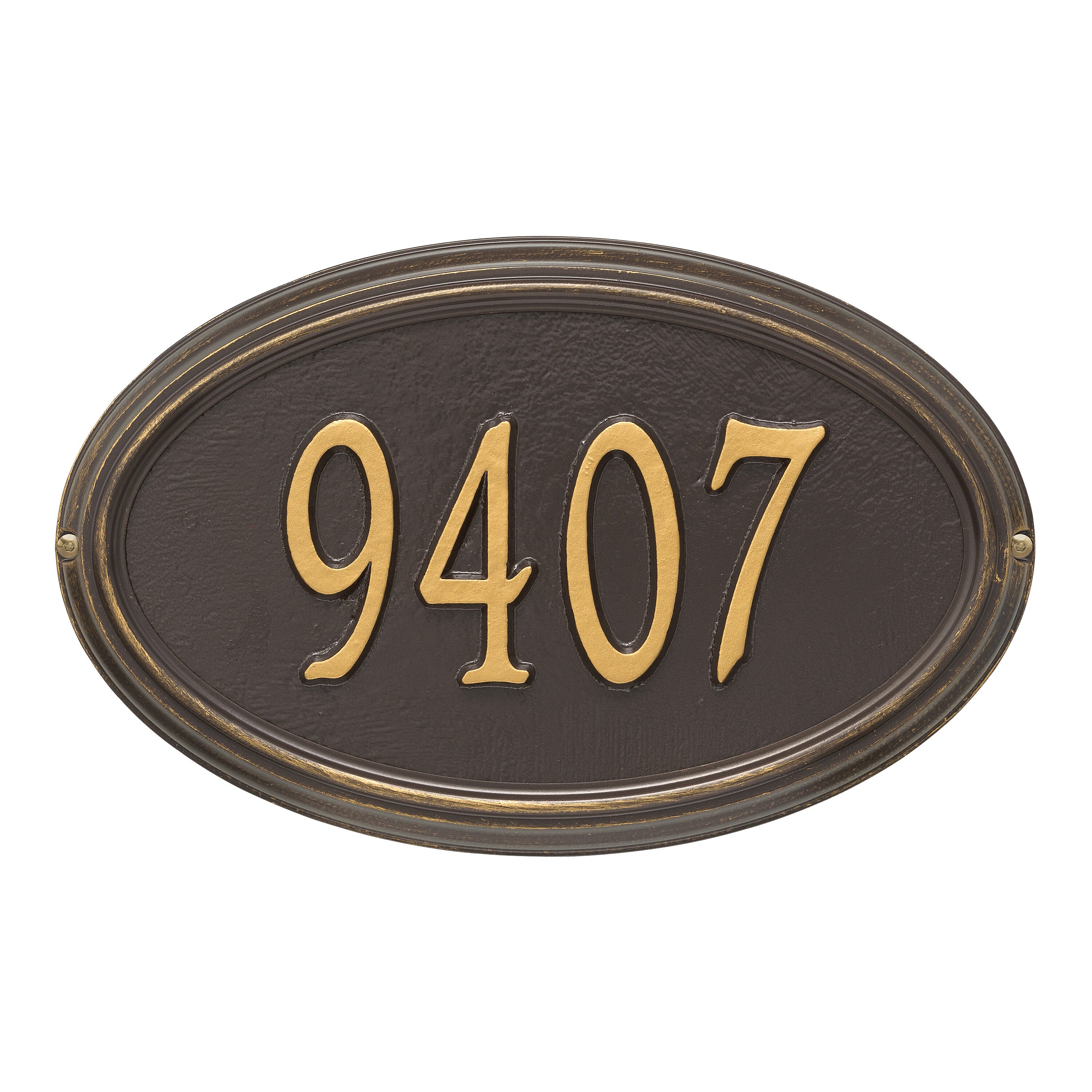 Concord Oval Standard Wall Address Plaque