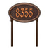 Concord Oval Standard Lawn Address Plaque