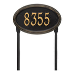 Concord Oval Standard Lawn Address Plaque