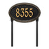 Concord Oval Standard Lawn Address Plaque