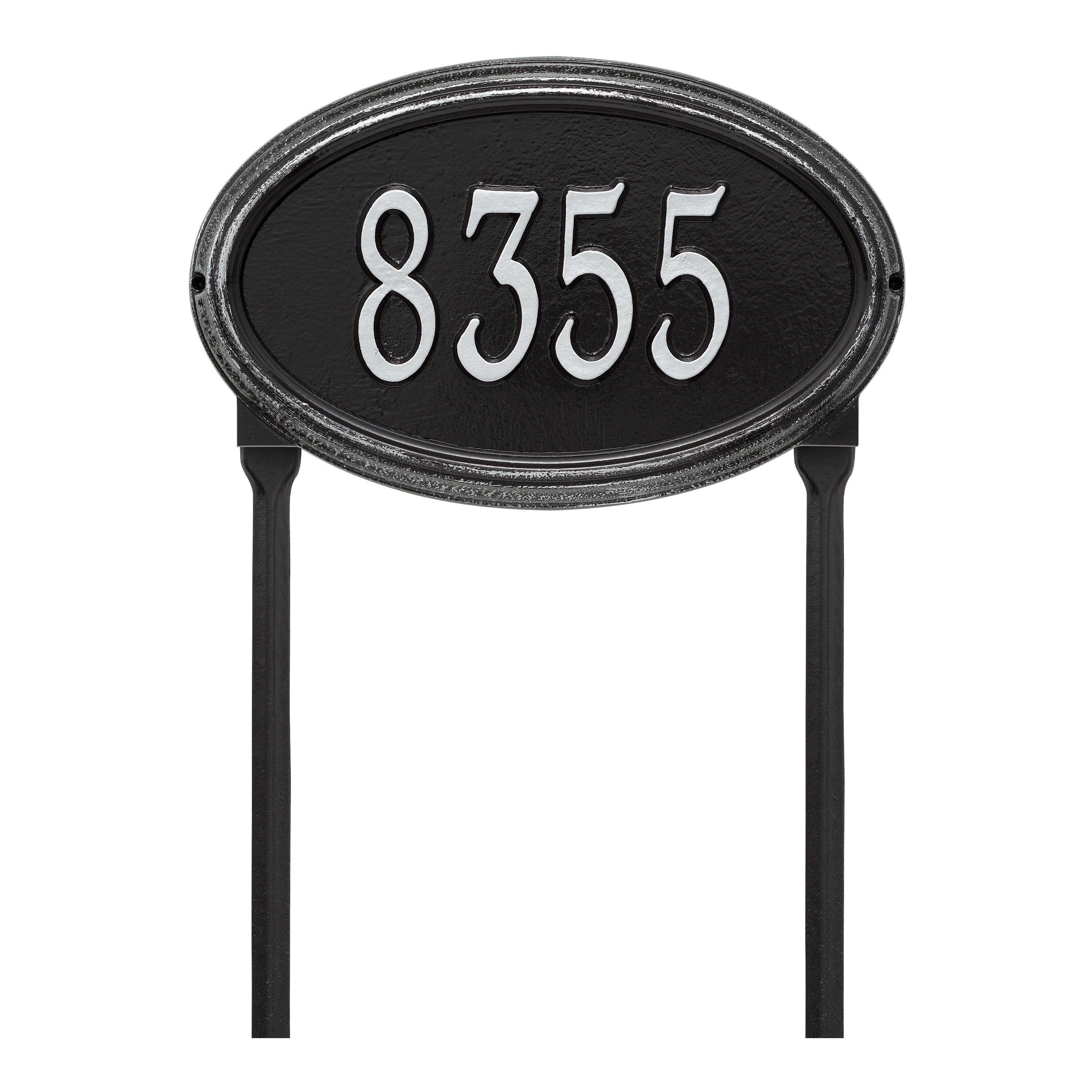 Concord Oval Standard Lawn Address Plaque
