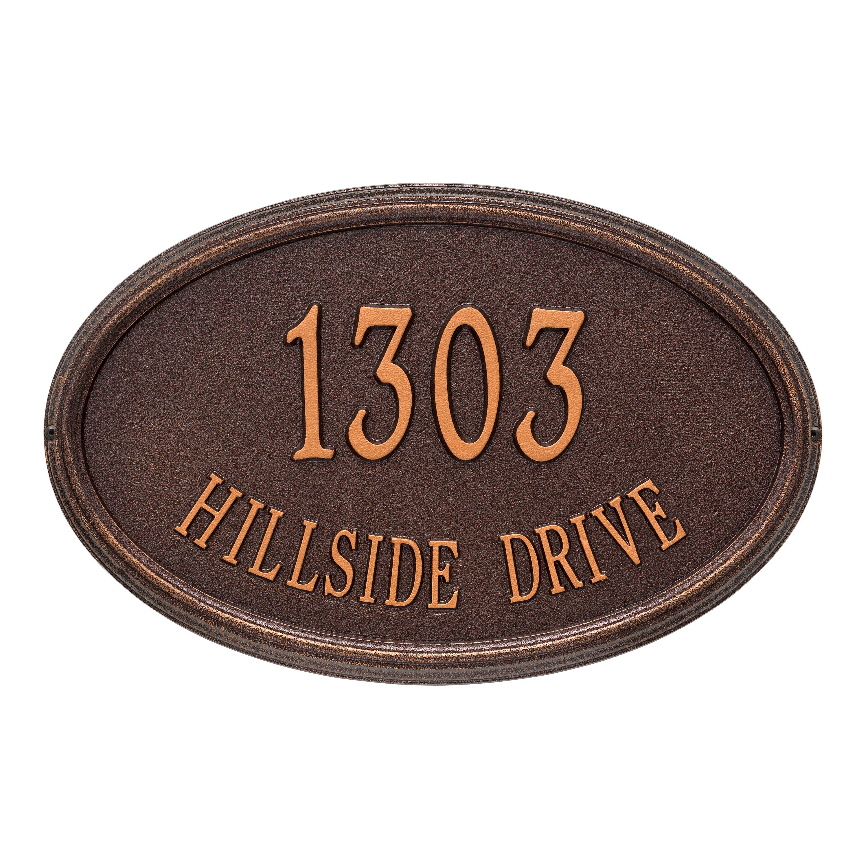 Concord Oval Estate Wall Address Plaque