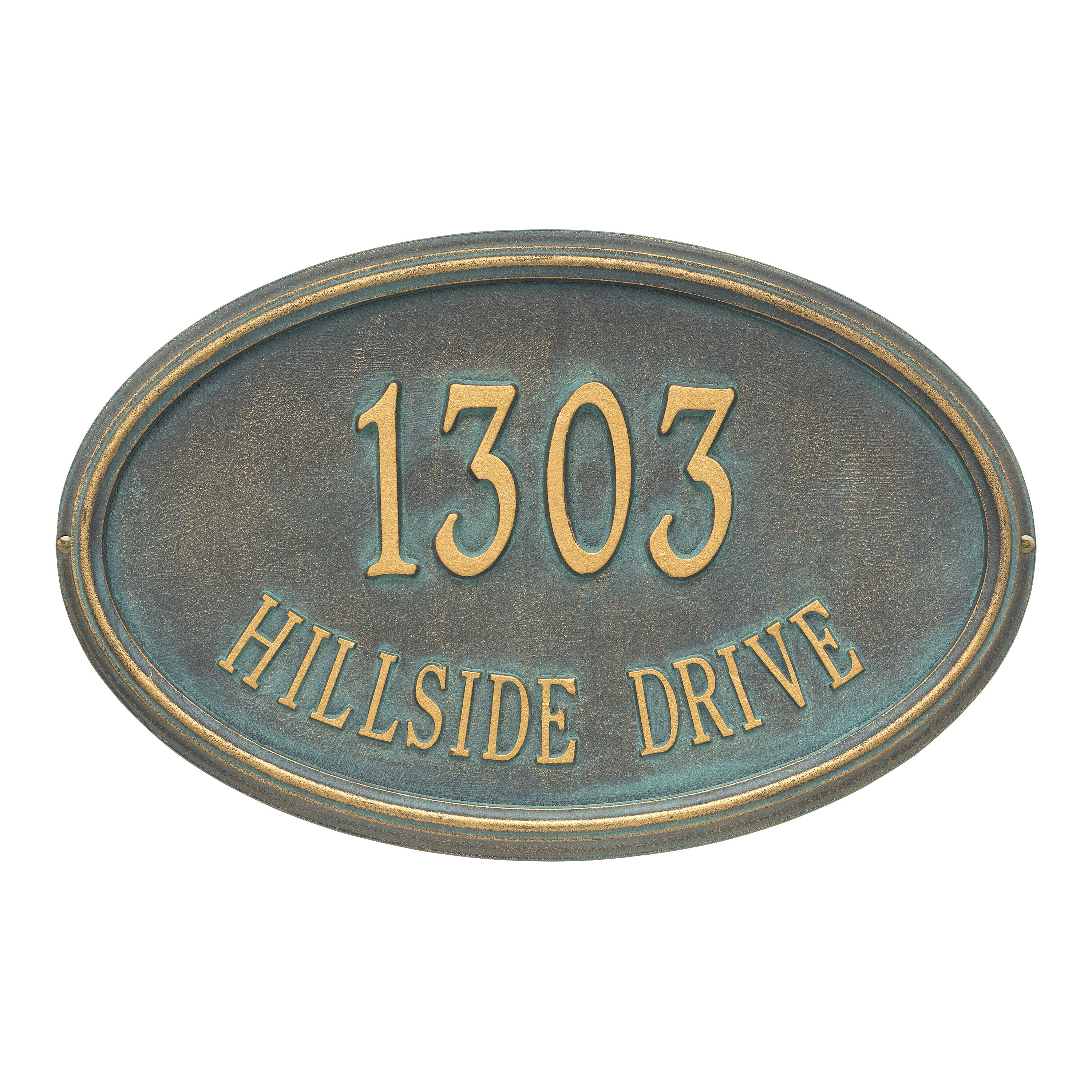 Concord Oval Estate Wall Address Plaque