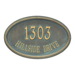 Concord Oval Estate Wall Address Plaque