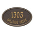 Concord Oval Estate Wall Address Plaque
