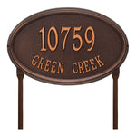 Concord Oval Estate Lawn Address Plaque