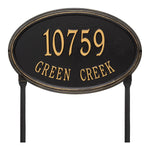 Concord Oval Estate Lawn Address Plaque