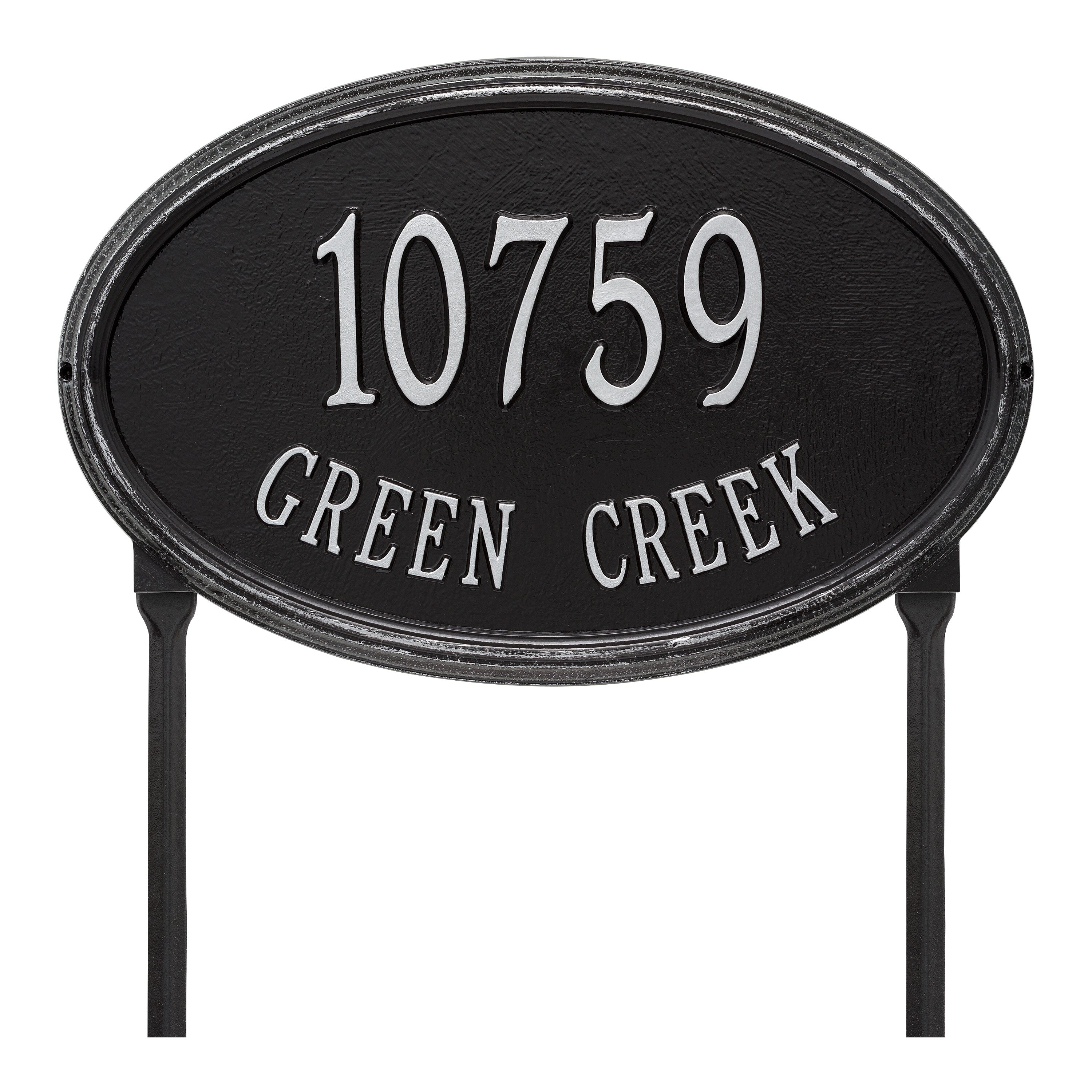 Concord Oval Estate Lawn Address Plaque