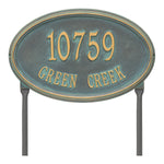 Concord Oval Estate Lawn Address Plaque