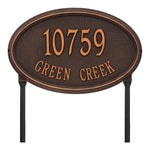 Concord Oval Estate Lawn Address Plaque