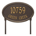 Concord Oval Estate Lawn Address Plaque