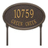 Concord Oval Estate Lawn Address Plaque
