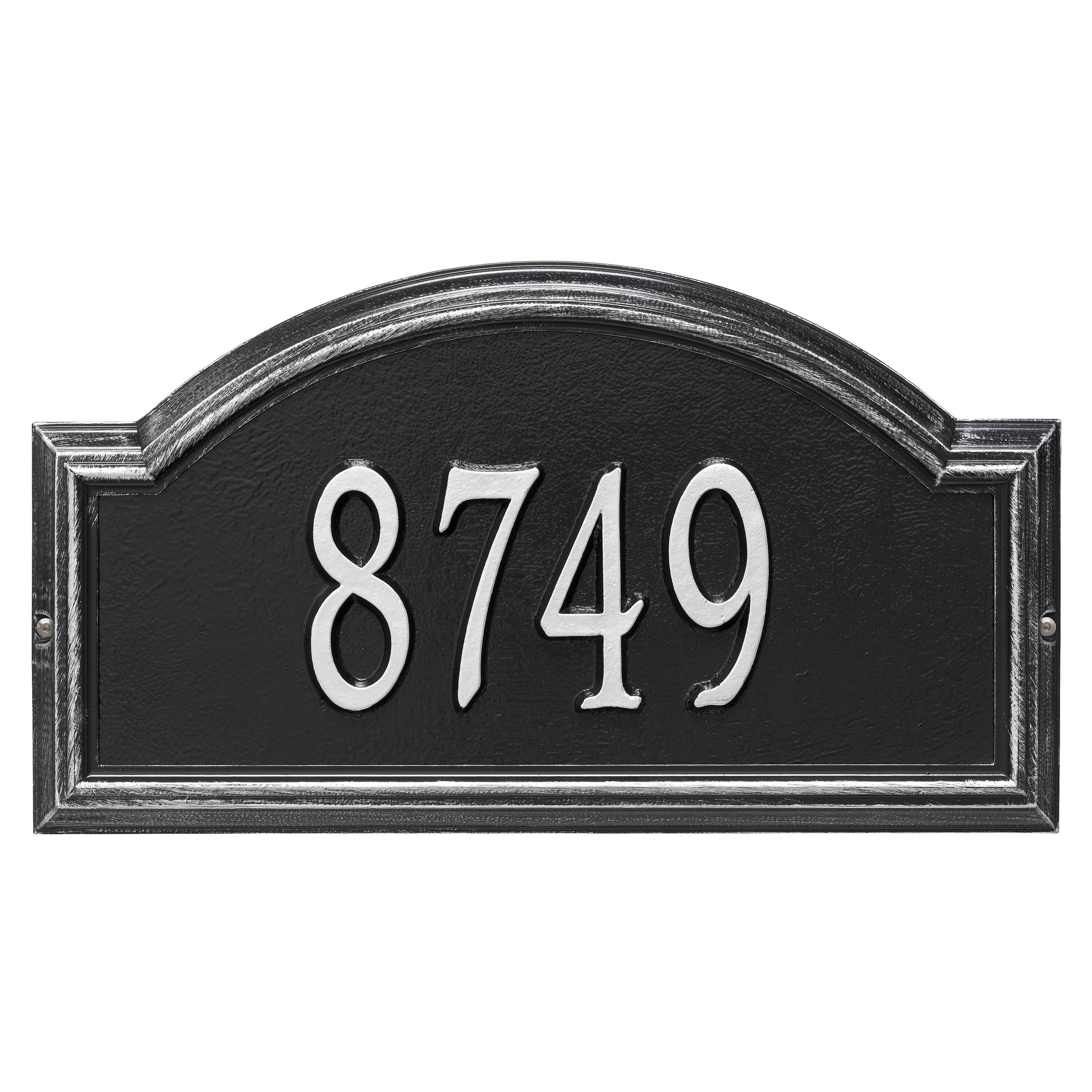 Providence Standard Arch Wall Address Plaque
