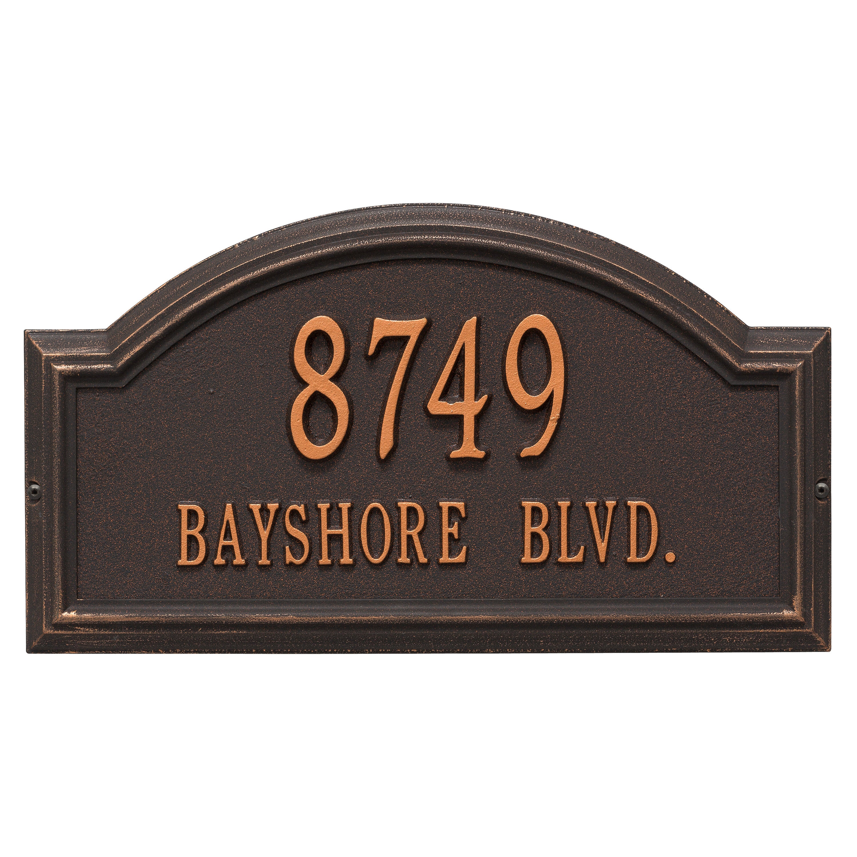Providence Standard Arch Wall Address Plaque