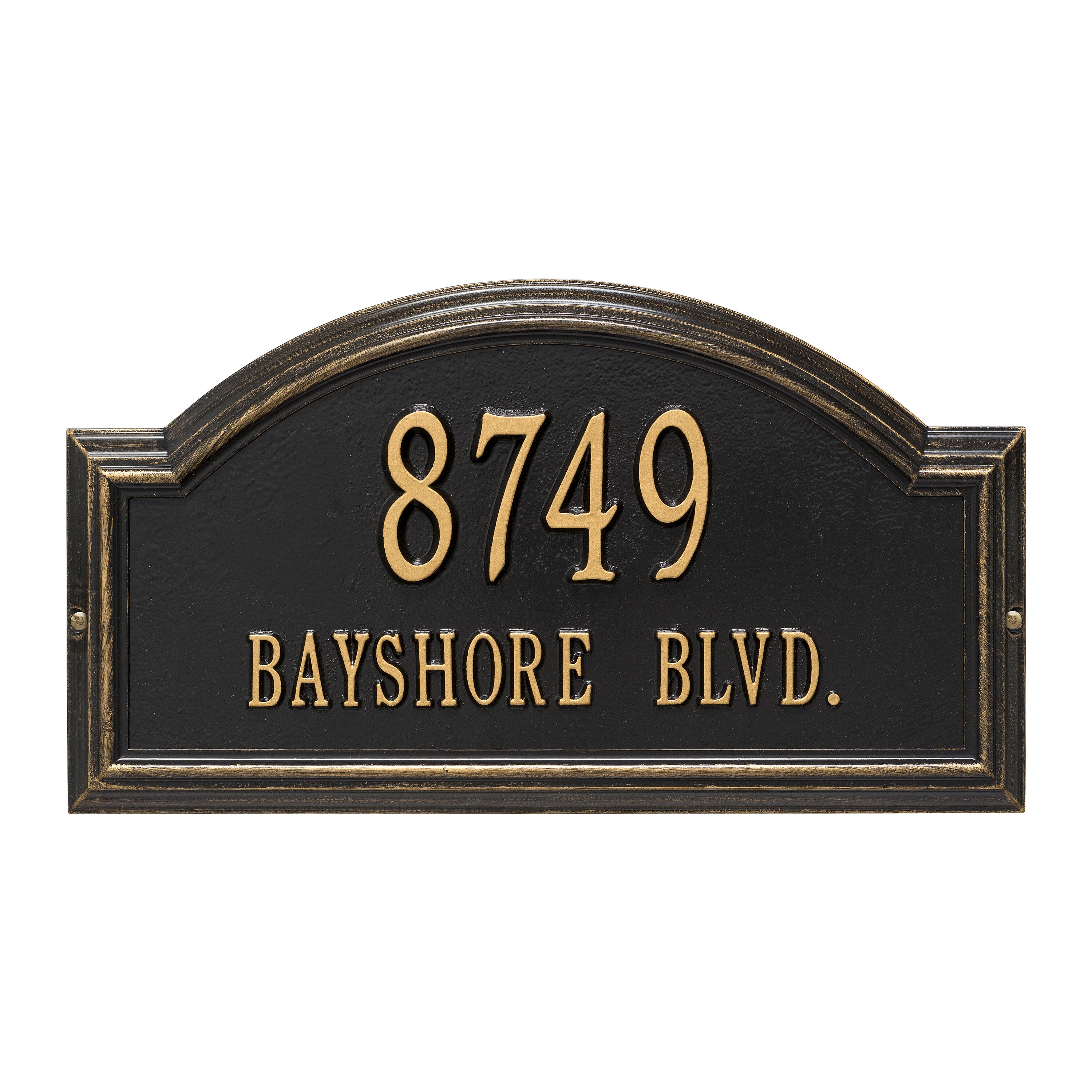 Providence Standard Arch Wall Address Plaque