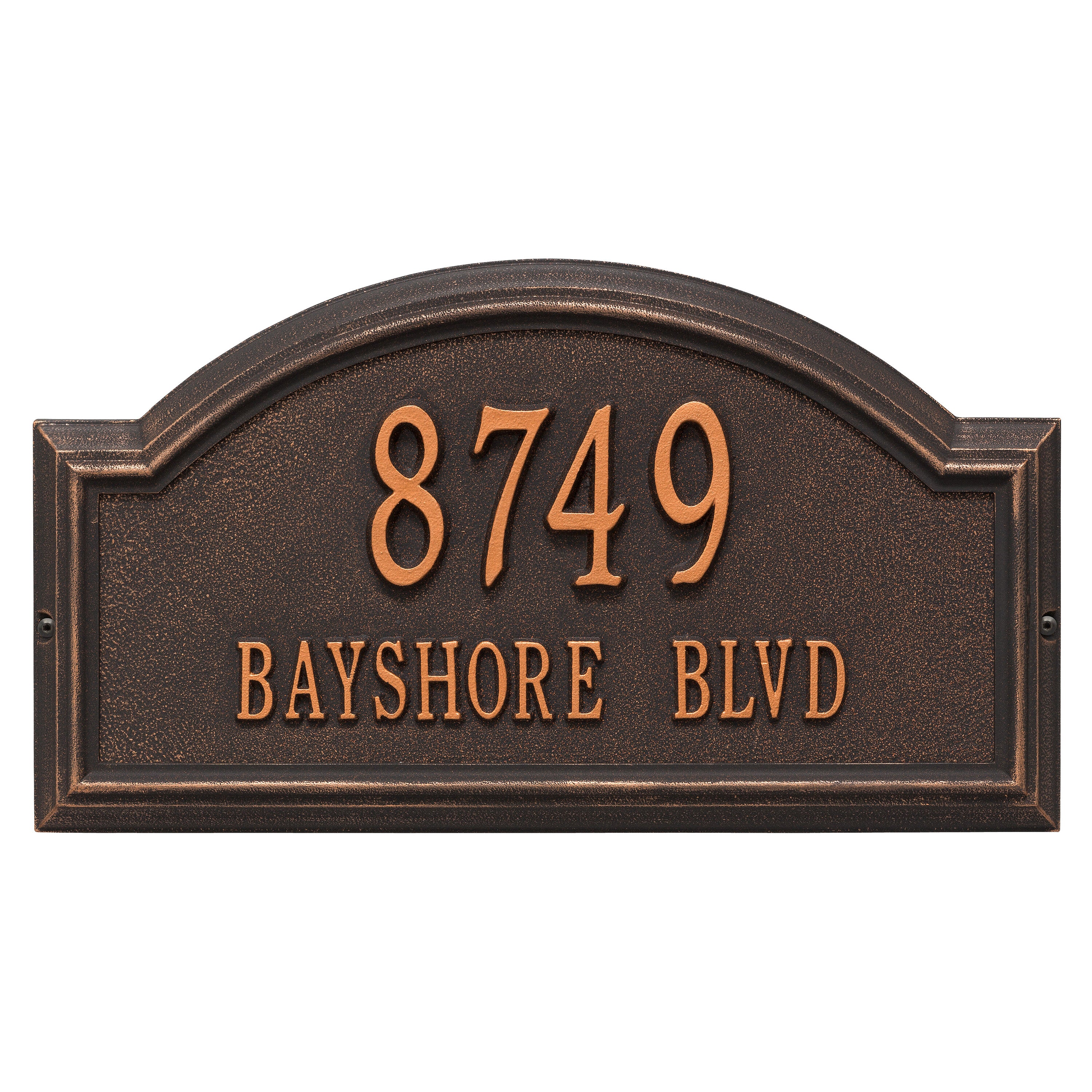 Providence Standard Arch Wall Address Plaque