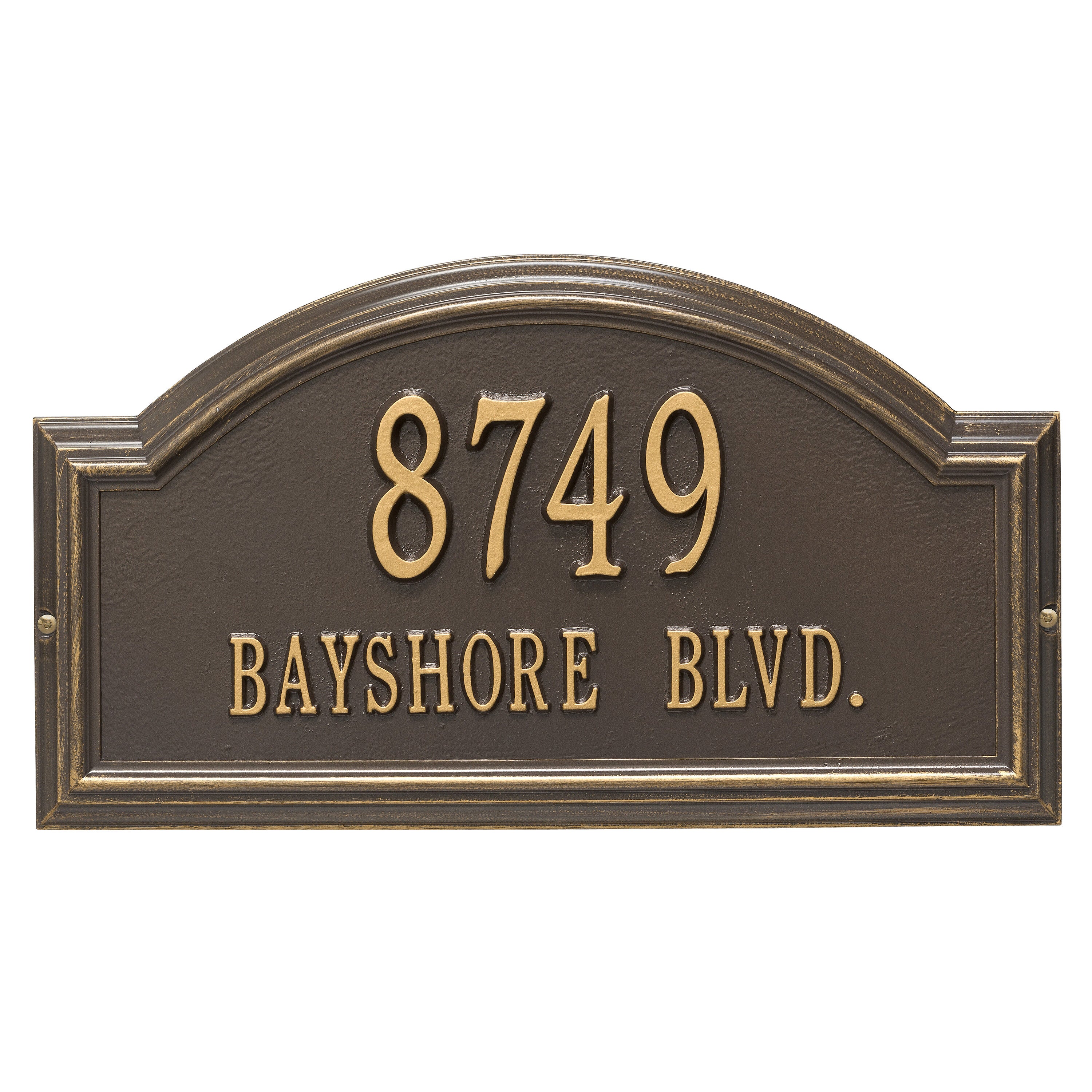 Providence Standard Arch Wall Address Plaque