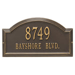 Providence Standard Arch Wall Address Plaque